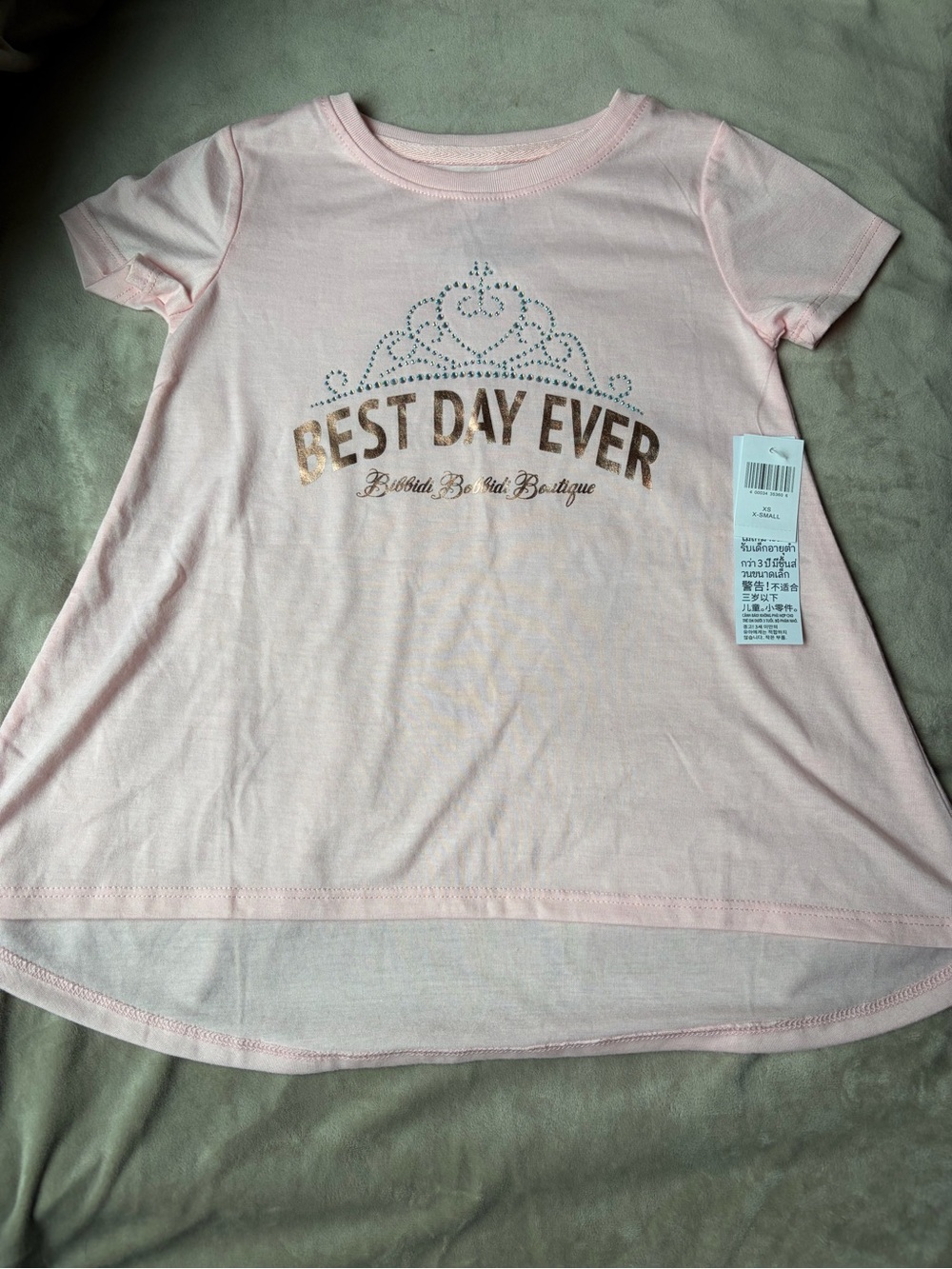 Disney Pink "Best Day Ever" Short Sleeve Tee